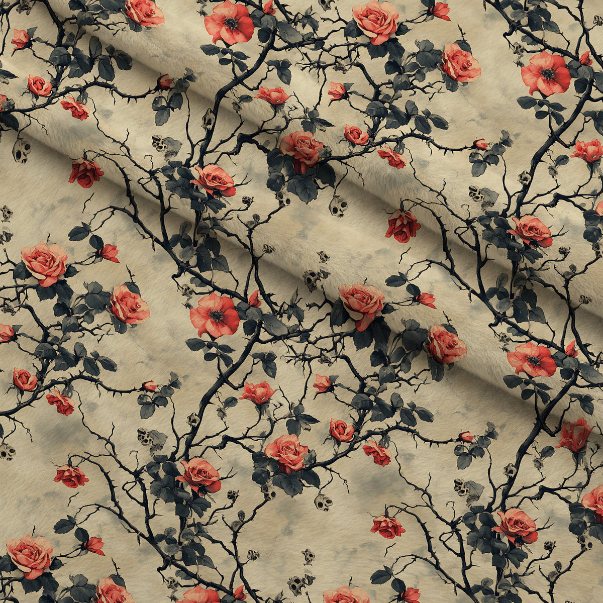 Thorned Roses Pattern 14 Minky Fabric