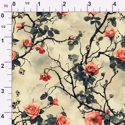 Thorned Roses Pattern 14 Minky Fabric