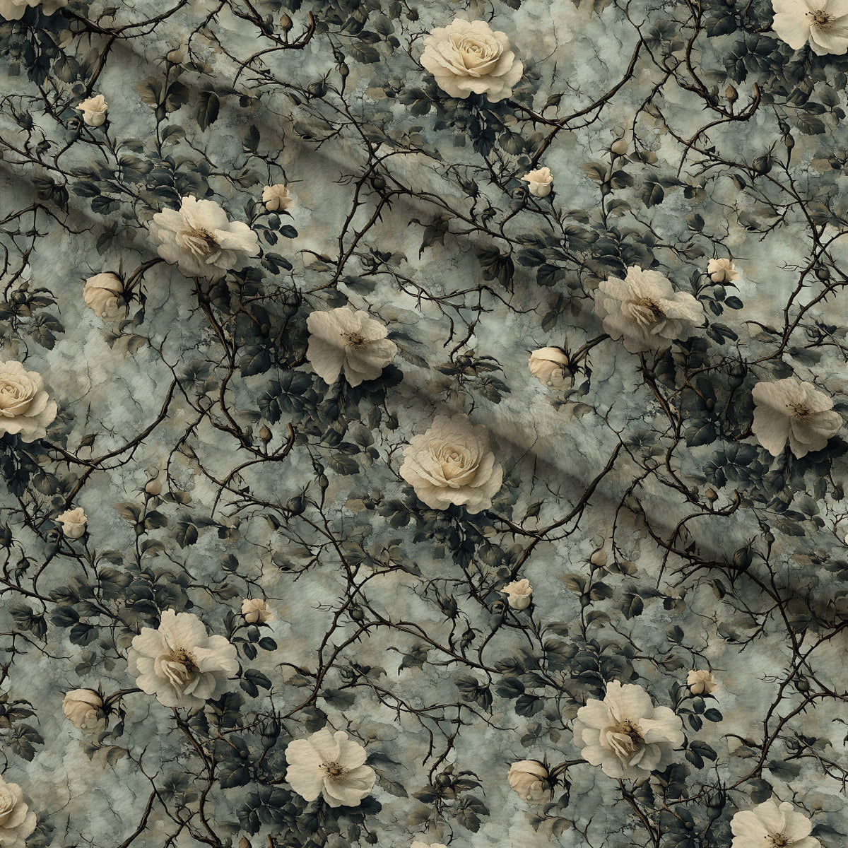 Thorned Roses Pattern 15 Minky Fabric