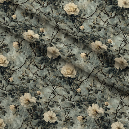 Thorned Roses Pattern 15 Minky Fabric