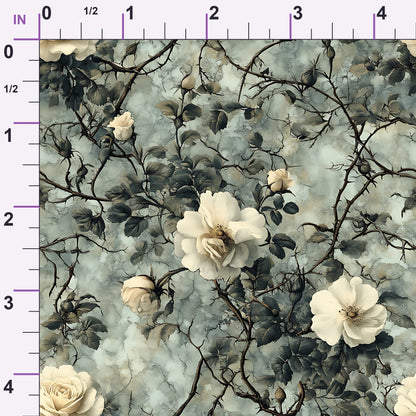 Thorned Roses Pattern 15 Minky Fabric