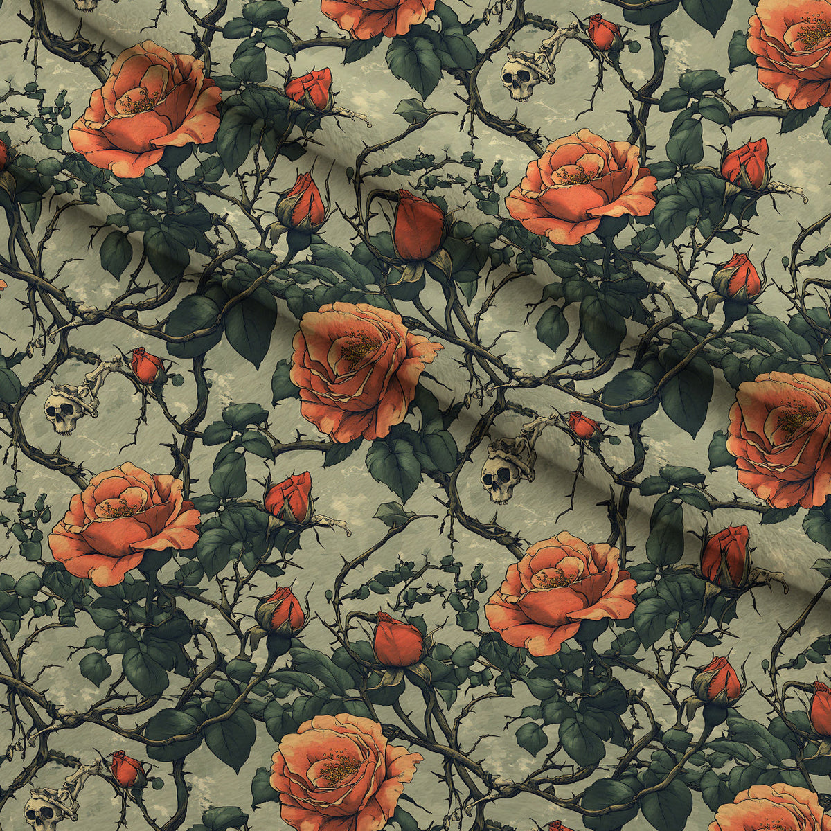 Thorned Roses Pattern 16 Minky Fabric