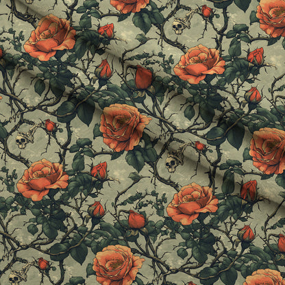 Thorned Roses Pattern 16 Minky Fabric