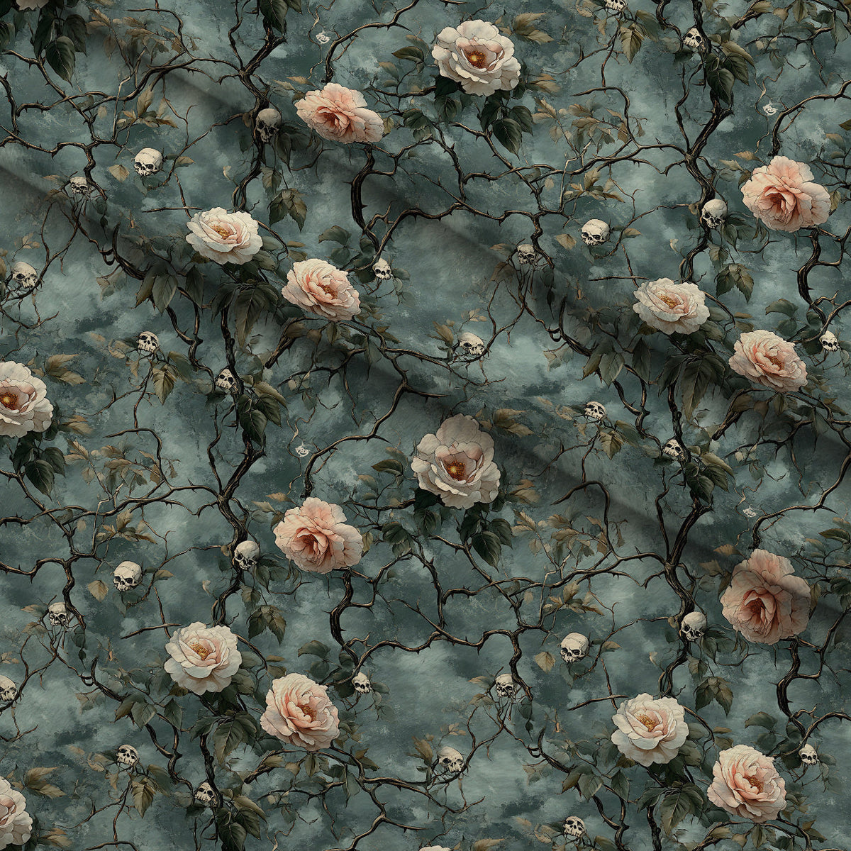 Thorned Roses Pattern 17 Minky Fabric