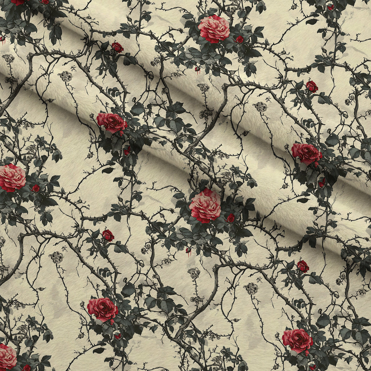 Thorned Roses Pattern 2 Minky Fabric