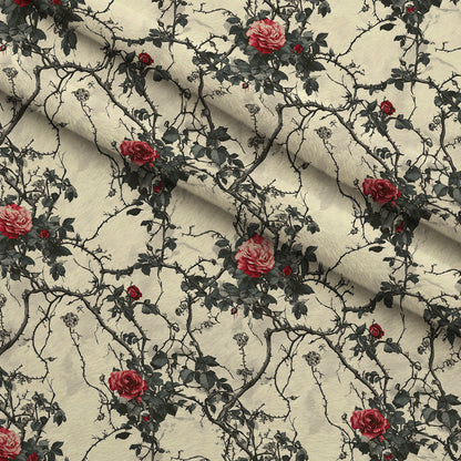 Thorned Roses Pattern 2 Minky Fabric