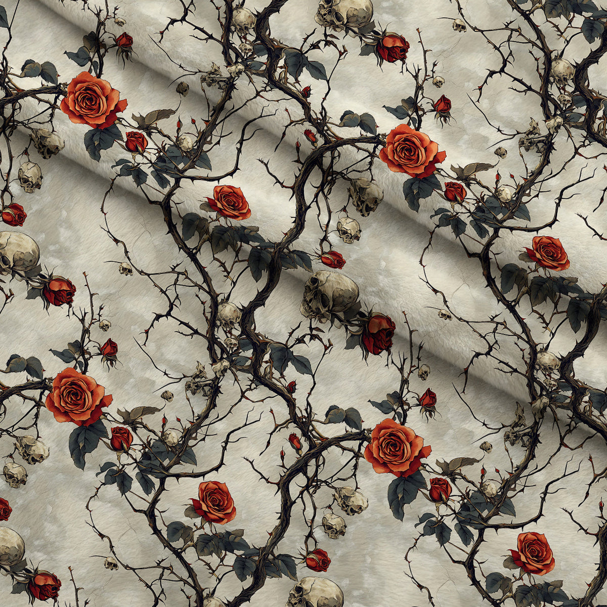 Thorned Roses Pattern 20 Minky Fabric