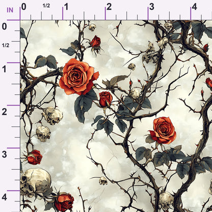 Thorned Roses Pattern 20 Minky Fabric