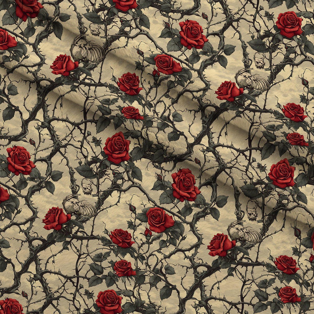 Thorned Roses Pattern 3 Minky Fabric