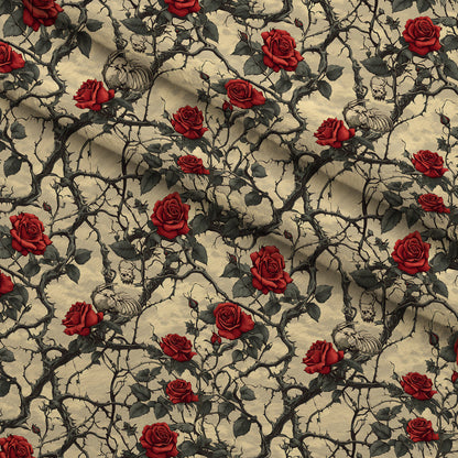 Thorned Roses Pattern 3 Minky Fabric