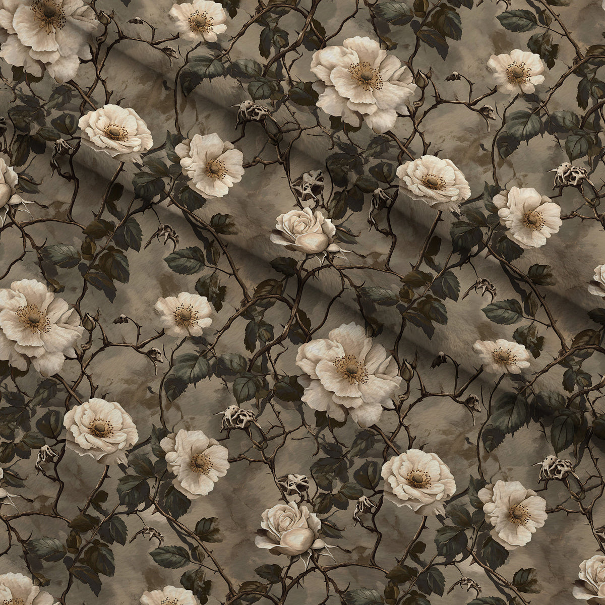 Thorned Roses Pattern 4 Minky Fabric