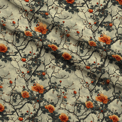 Thorned Roses Pattern 5 Minky Fabric