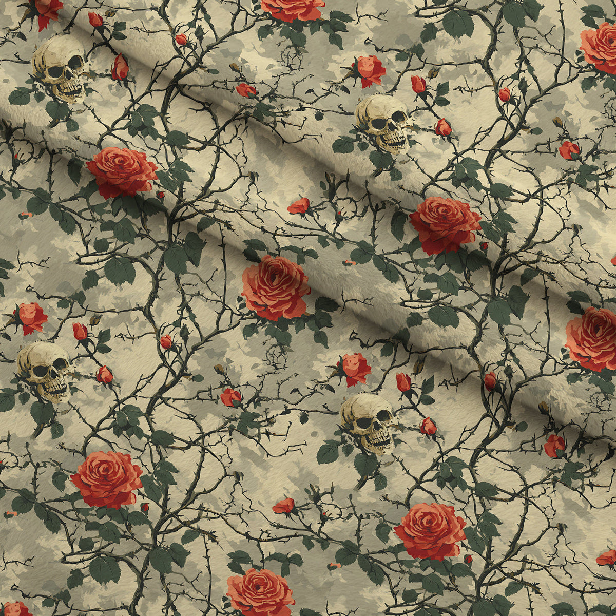 Thorned Roses Pattern 7 Minky Fabric