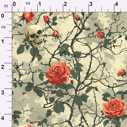Thorned Roses Pattern 7 Minky Fabric
