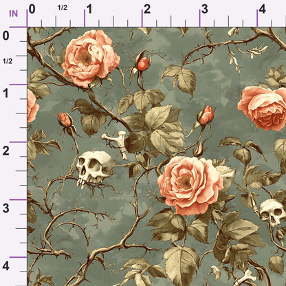 Thorned Roses Pattern 9 Minky Fabric