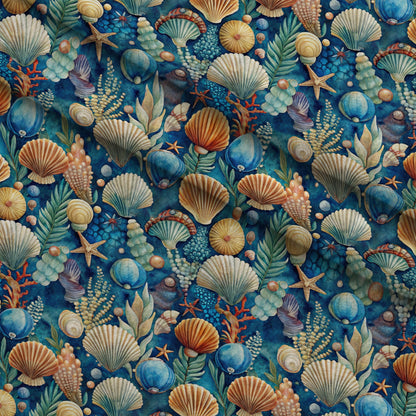Tidal Treasures Pattern 1 Minky Fabric