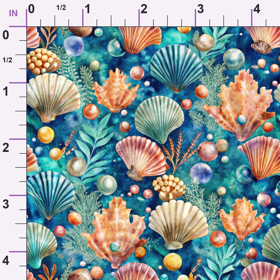 Tidal Treasures Pattern 10 Minky Fabric