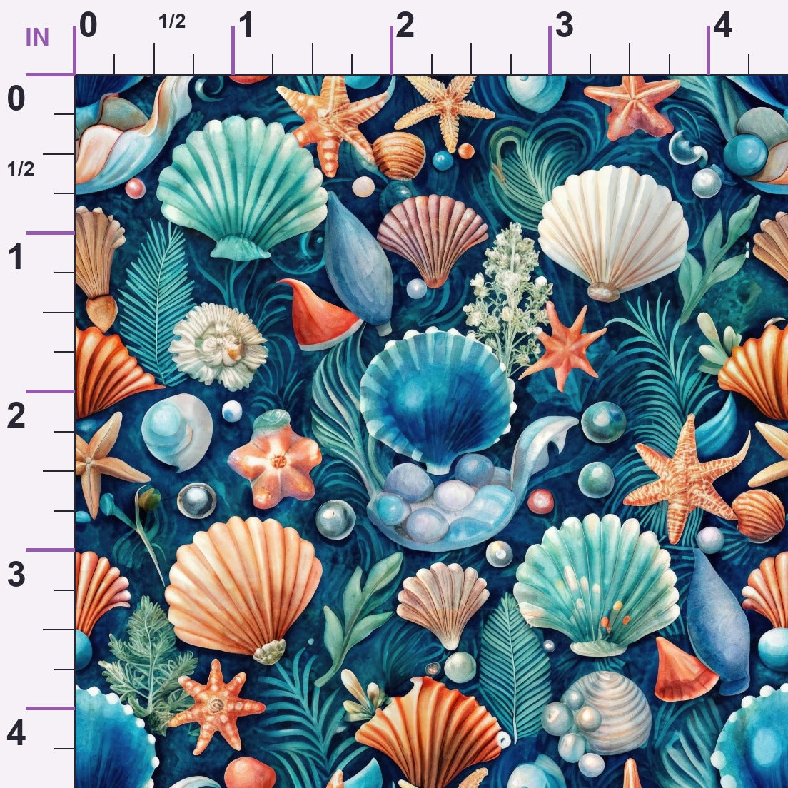 Tidal Treasures Pattern 12 Minky Fabric