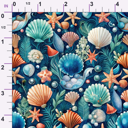 Tidal Treasures Pattern 12 Minky Fabric