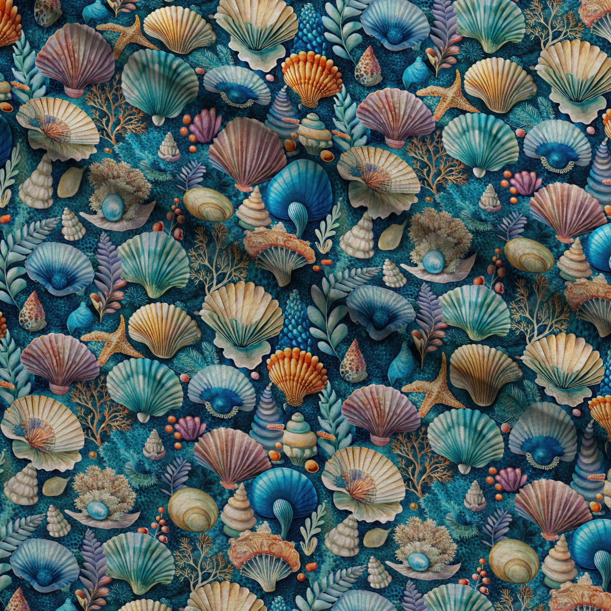 Tidal Treasures Pattern 2 Minky Fabric
