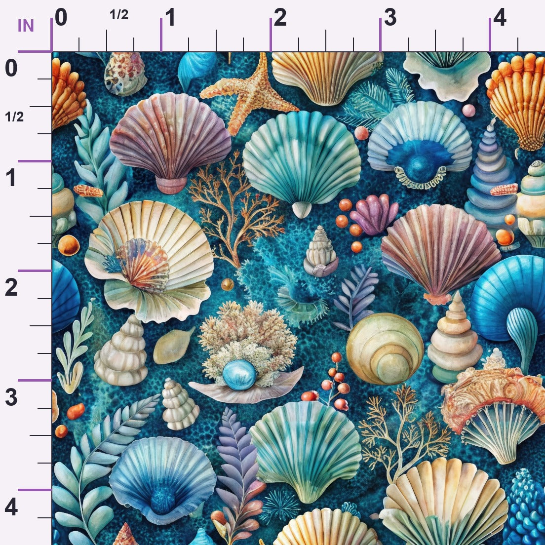 Tidal Treasures Pattern 2 Minky Fabric