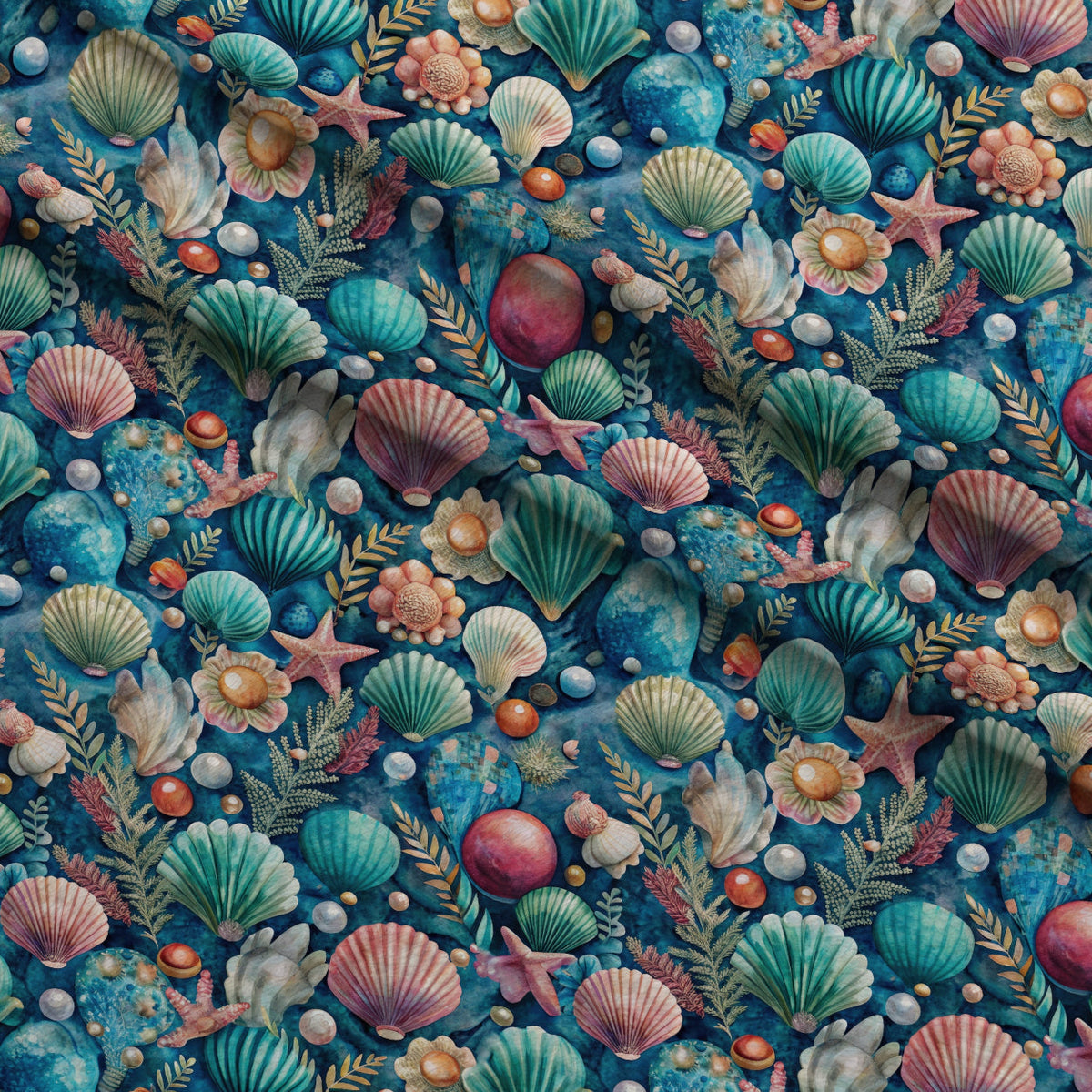 Tidal Treasures Pattern 3 Minky Fabric