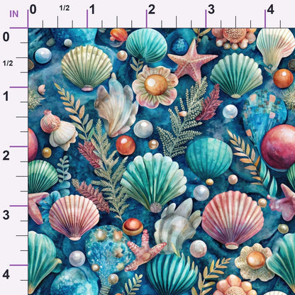 Tidal Treasures Pattern 3 Minky Fabric