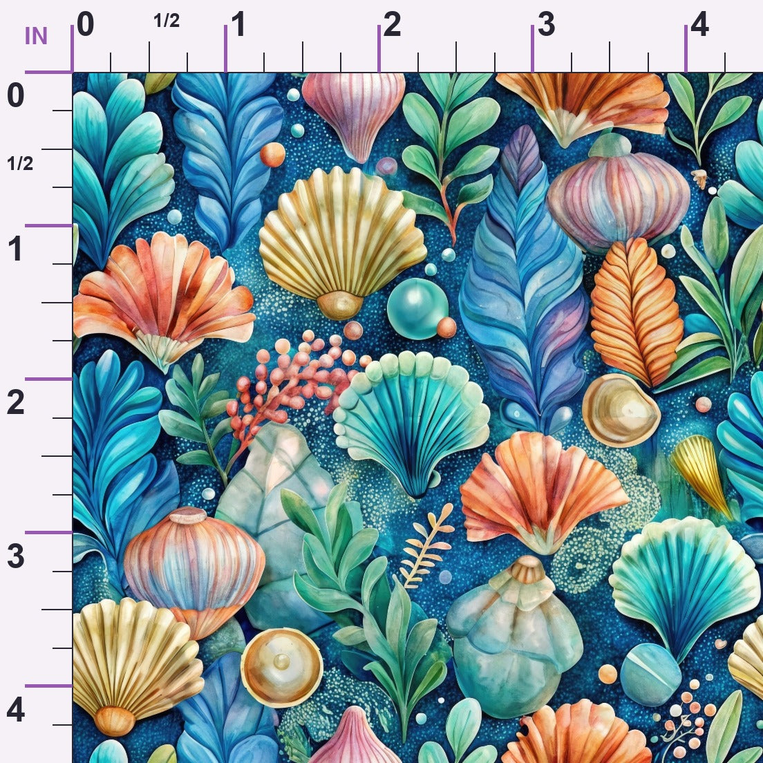 Tidal Treasures Pattern 4 Minky Fabric