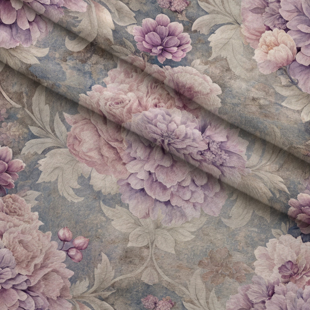 Timeworn Blooms Pattern 10 Minky Fabric