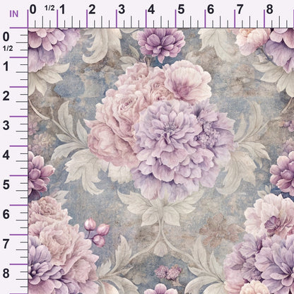 Timeworn Blooms Pattern 10 Minky Fabric