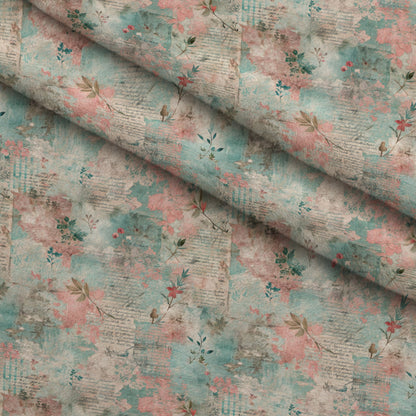 Timeworn Ephemera Pattern 12 Minky Fabric