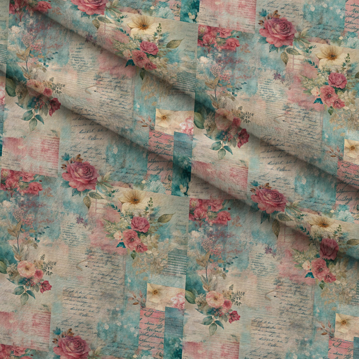 Timeworn Ephemera Pattern 6 Minky Fabric