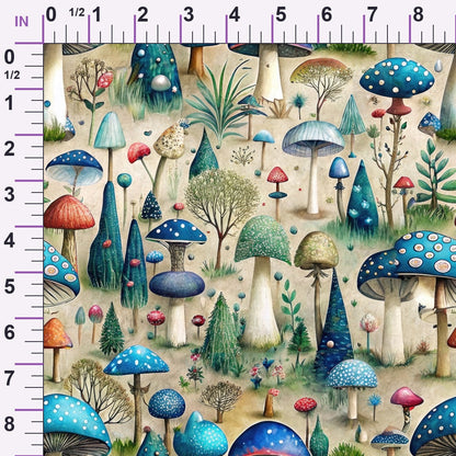 Toadstool Grove Pattern 1 Minky Fabric