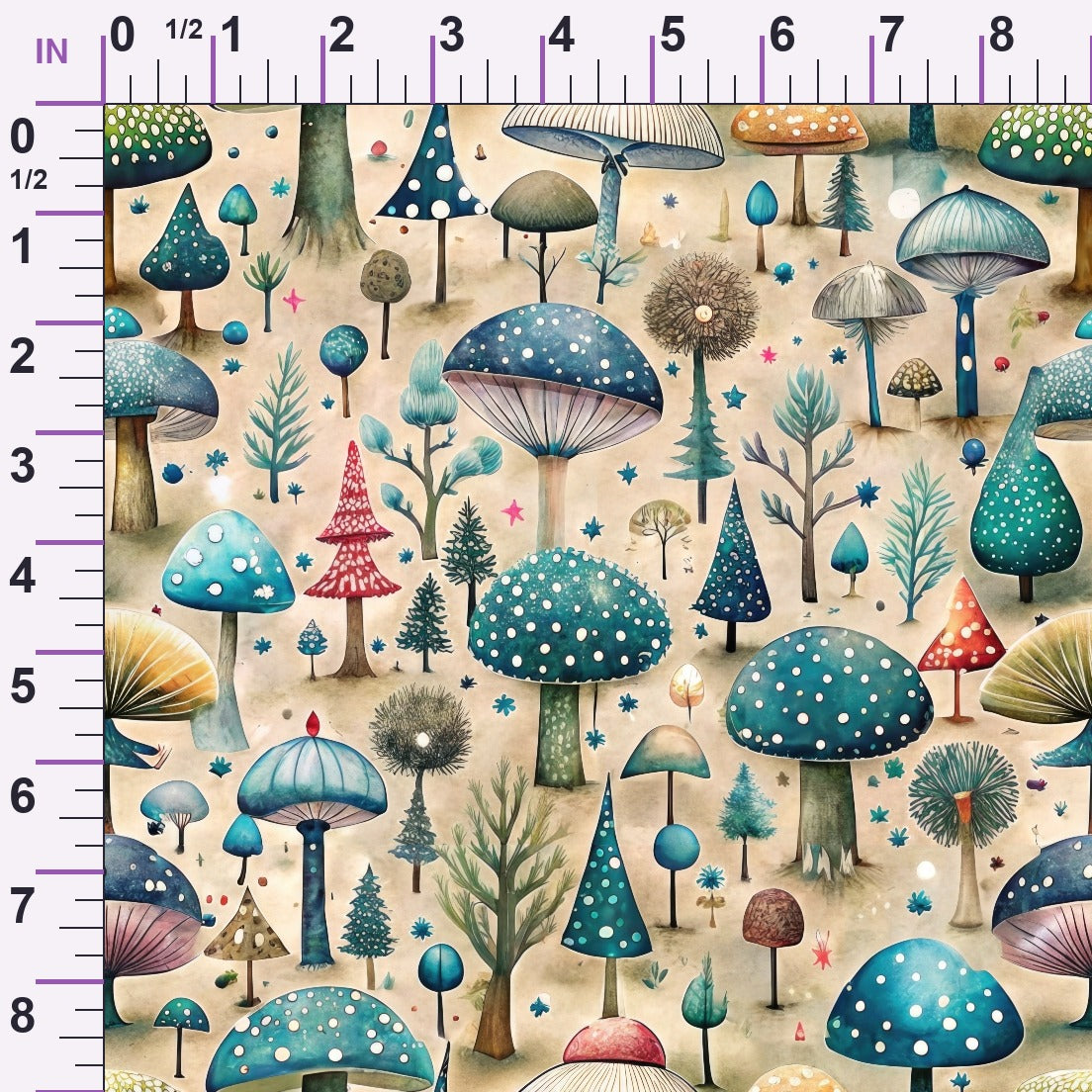 Toadstool Grove Pattern 10 Minky Fabric