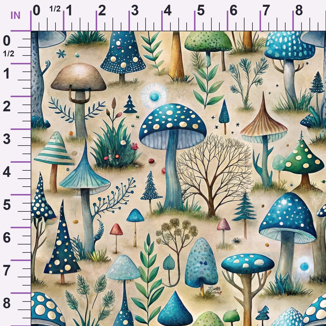 Toadstool Grove Pattern 11 Minky Fabric