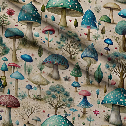 Toadstool Grove Pattern 12 Minky Fabric
