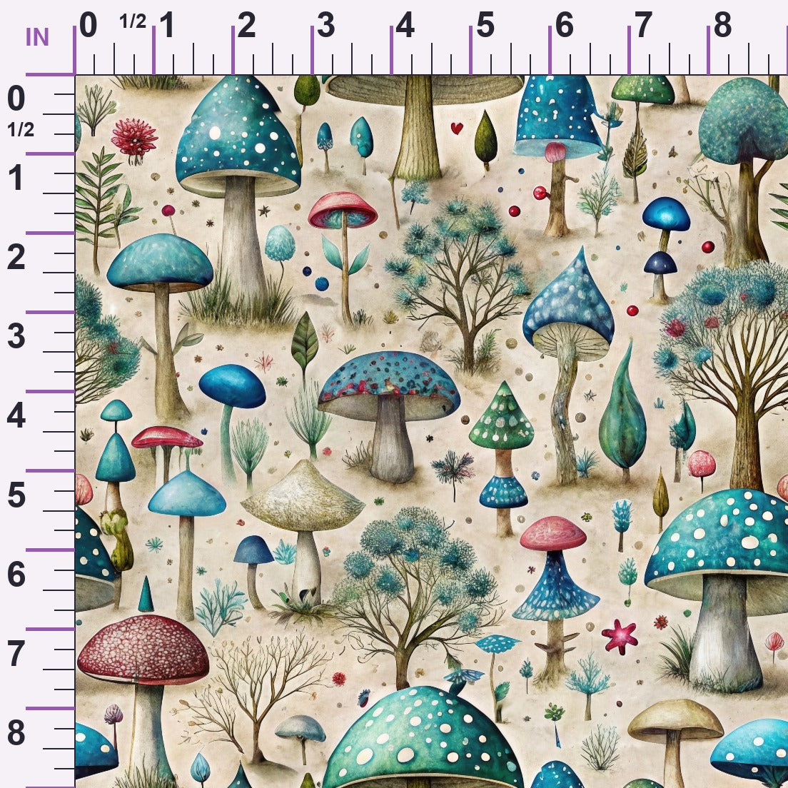 Toadstool Grove Pattern 12 Minky Fabric