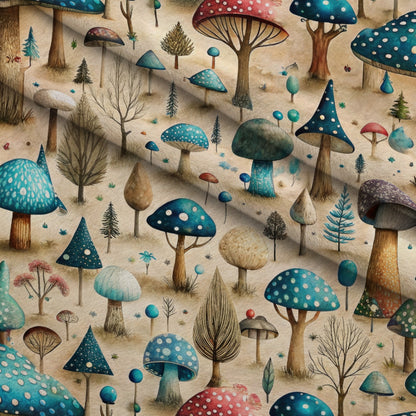 Toadstool Grove Pattern 3 Minky Fabric