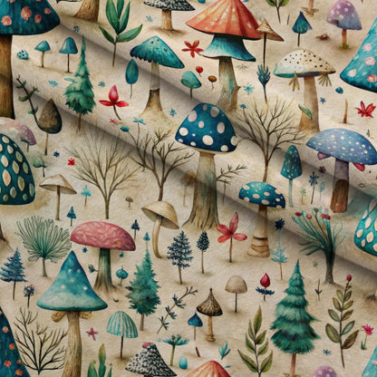 Toadstool Grove Pattern 4 Minky Fabric