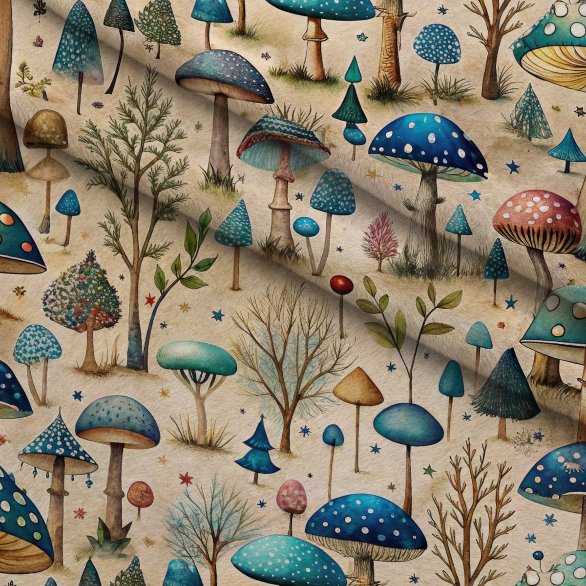 Toadstool Grove Pattern 5 Minky Fabric