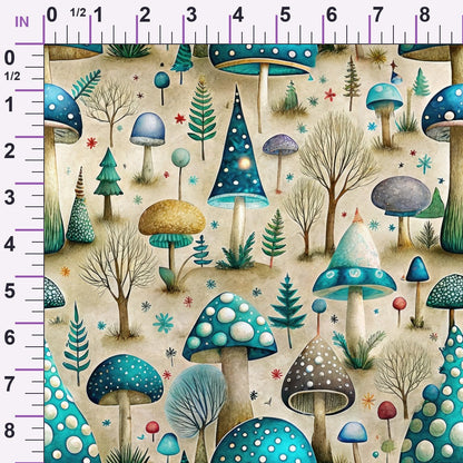 Toadstool Grove Pattern 6 Minky Fabric