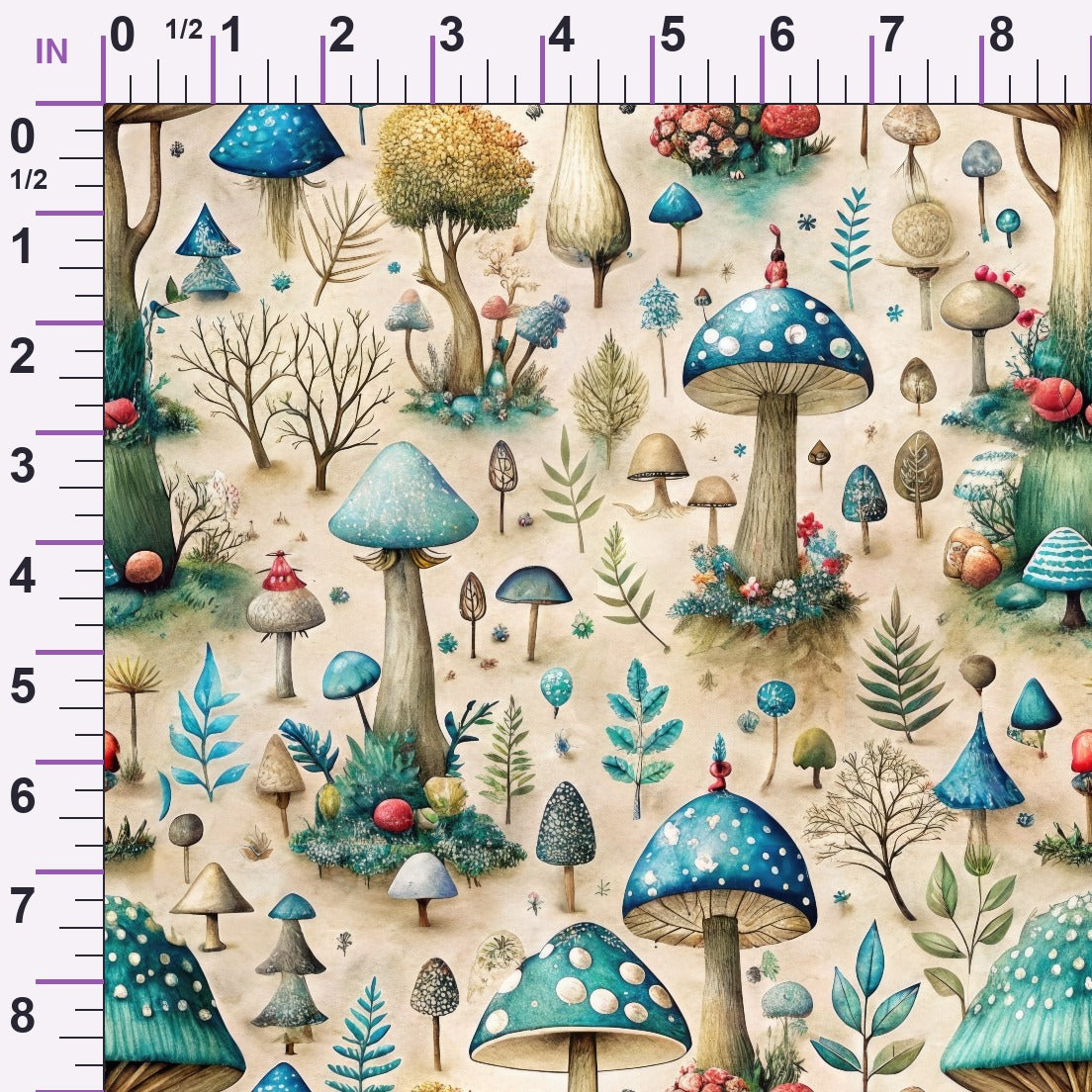 Toadstool Grove Pattern 7 Minky Fabric