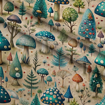 Toadstool Grove Pattern 9 Minky Fabric