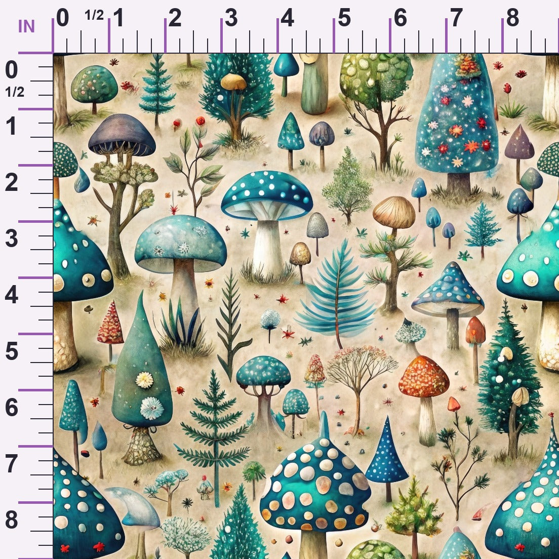 Toadstool Grove Pattern 9 Minky Fabric