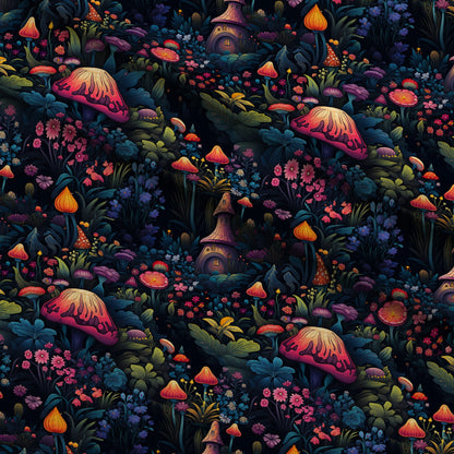 Toadstool Hollow Pattern 2 Minky Fabric