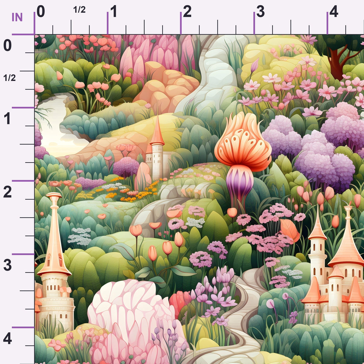 Toadstool Hollow Pattern 4 Minky Fabric