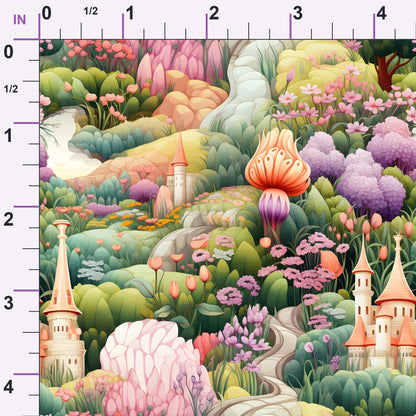 Toadstool Hollow Pattern 4 Minky Fabric
