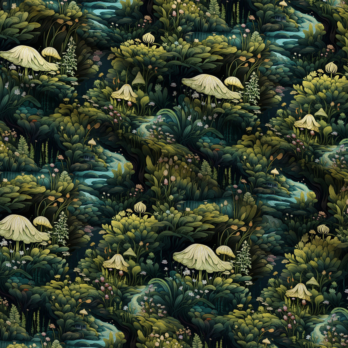 Toadstool Hollow Pattern 5 Minky Fabric