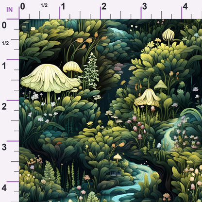 Toadstool Hollow Pattern 5 Minky Fabric