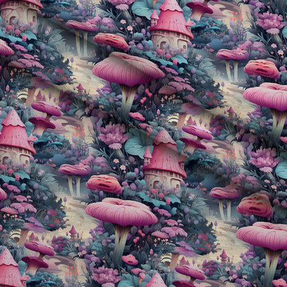 Toadstool Hollow Pattern 8 Minky Fabric